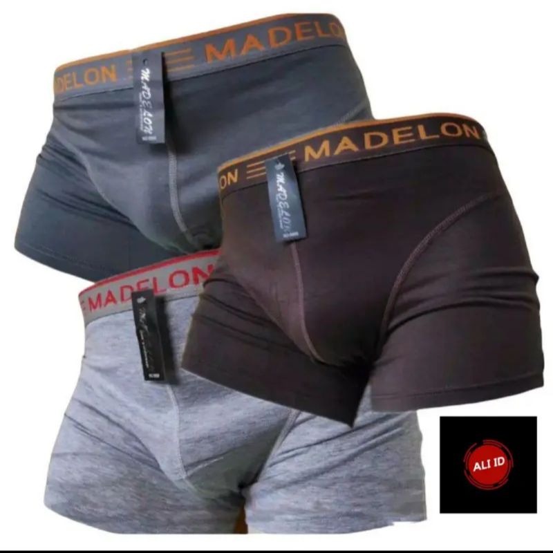 3 PCS BOXER MADELON | CELANA DALAM PRIA