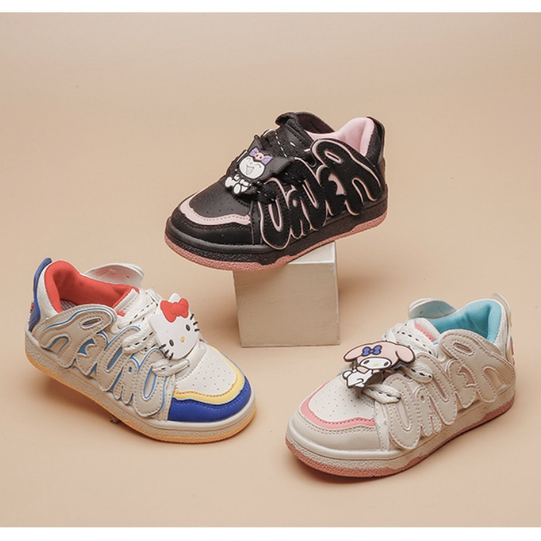 babyfit sepatu HK sneakers tali casual sepatu sekolah anak perempuan import bn-0206