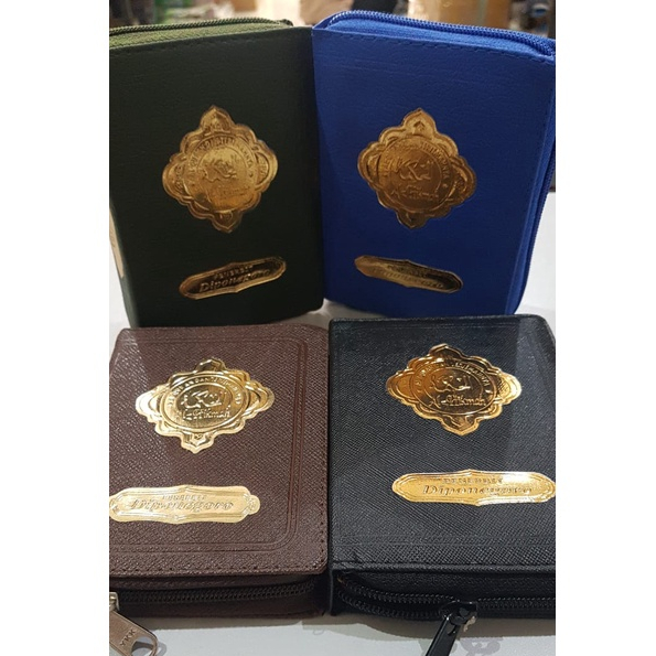 Jual Kitab Mushaf Quran AlQuran Tajwid Warna dan Terjemahan Al Hikmah Resleting B7 Murah di Makassar
