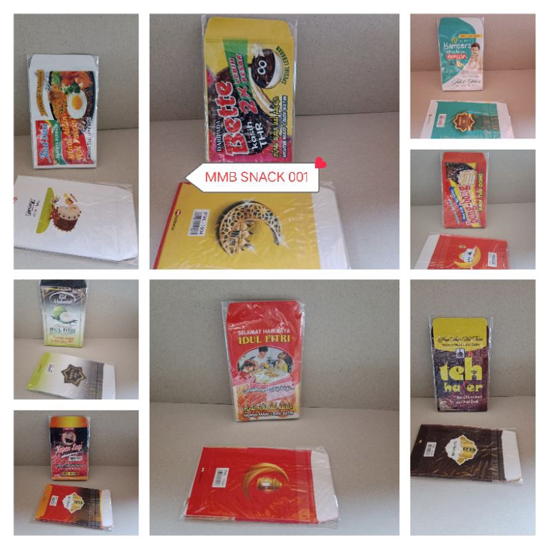 

100 Lembar....Amplop lebaran gambar aneka snack