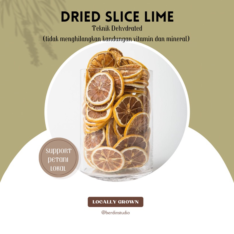 ORGANIC DRIED LIME SLICE | Jeruk Nipis Kering 100 gram Organik