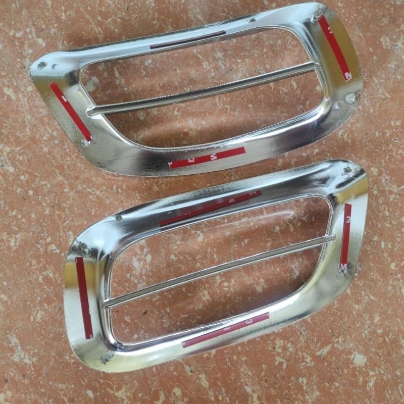 cover garnis garnish ring foglamp bumper depan mobil toyota innova inova new 2009 2010 2011 crome chrome tempel