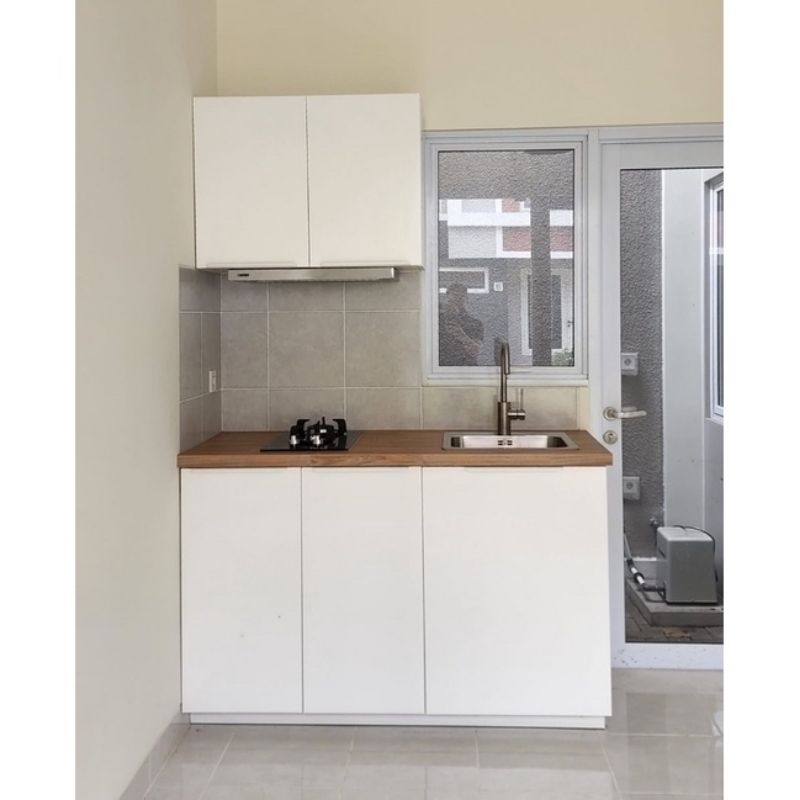 Kitchen set hpL Putih Polos || Kitchen set Palembang