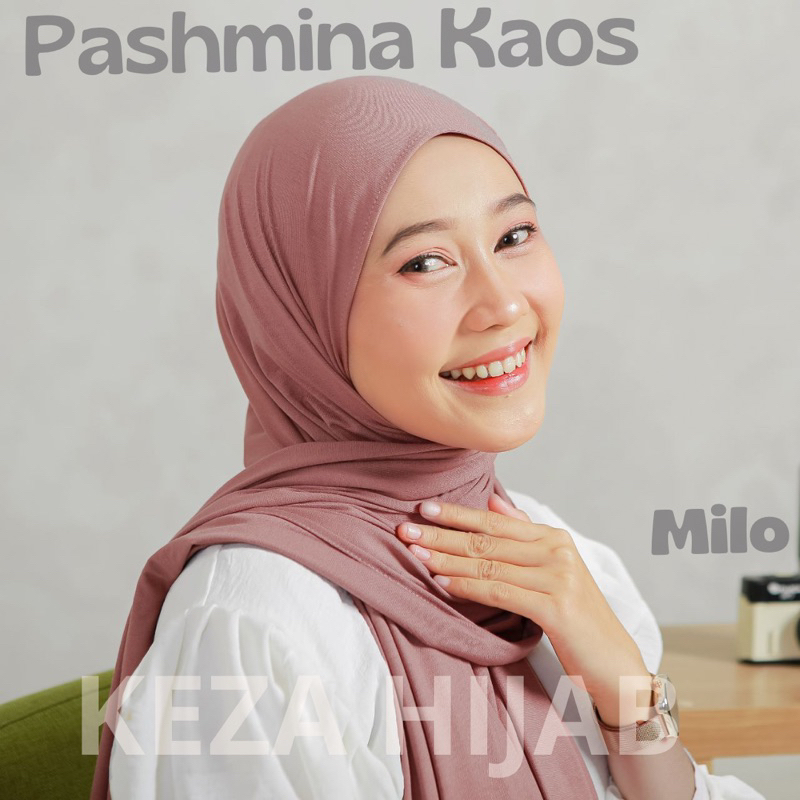 Keza - Jilbab Pashmina Kaos Rayon/Pashmina Spandex Rayon/Hijab Meleyot Rayon
