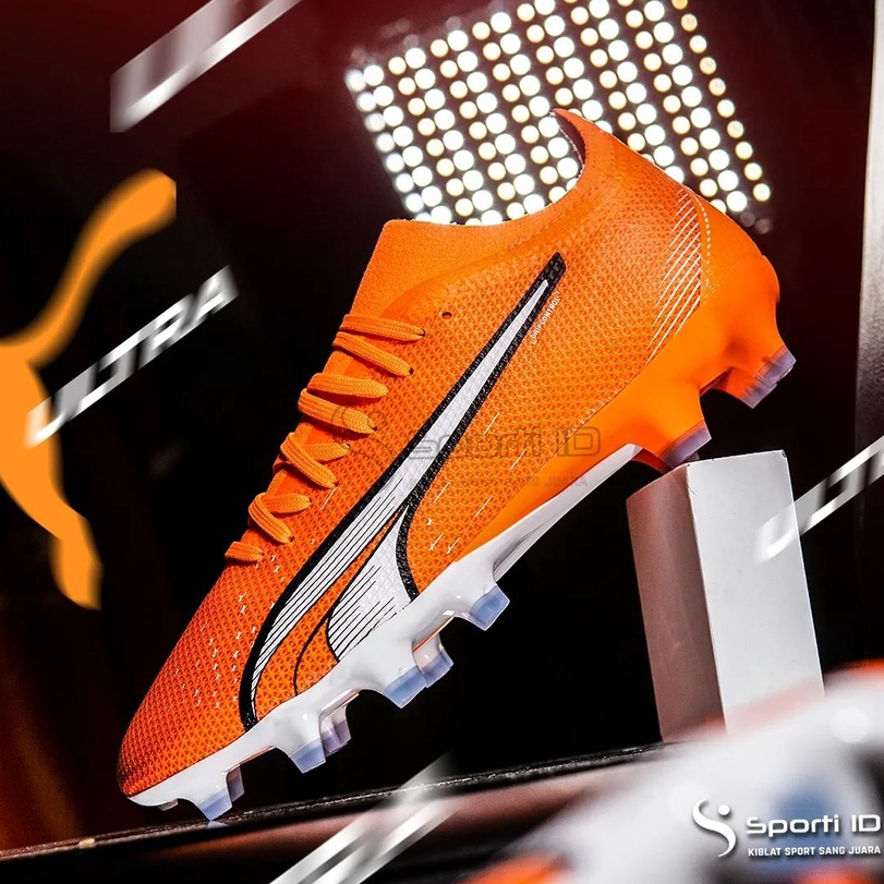Sepatu Bola Puma Ultra Match FG/AG - Ultra Orange 107217-01 Original