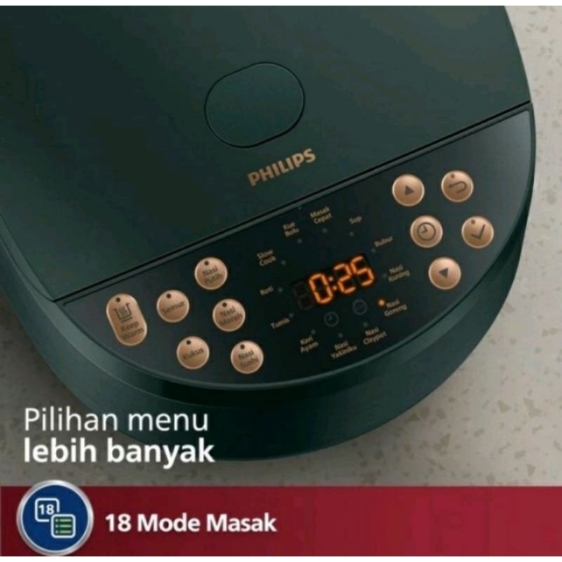 Philips Digital Rice Cooker 1.8 L HD4515/91 Magic Com Philips HD 4515 Original Garansi Resmi