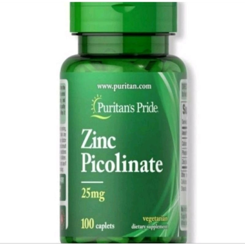 Puritans Pride Zinc Picolinate 25mg Isi 100 Caplets Puritans Pride Zinc Picolinate Asli Original