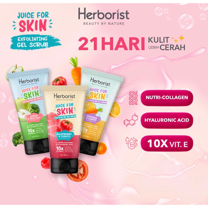 HERBORIST JUICE FOR SKIN EXFOLIATING GEL SCRUB