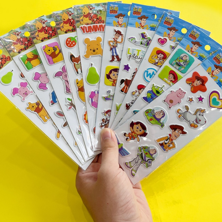 

[HIGH QUALITY] STIKER 3D ANAK / STIKER TIMBUL / STICKER TIMBUL / STICKER ANAK / MAINAN TEMPEL ANAK