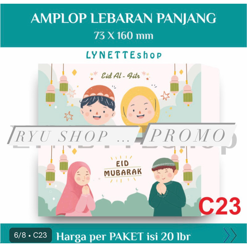 

AMPLOP LEBARAN ANGPAO THR IDUL FITRI 2023 ISI 20