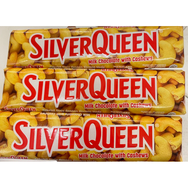 

Silver Queen 68gr | Milk Chocolate With Cashcew