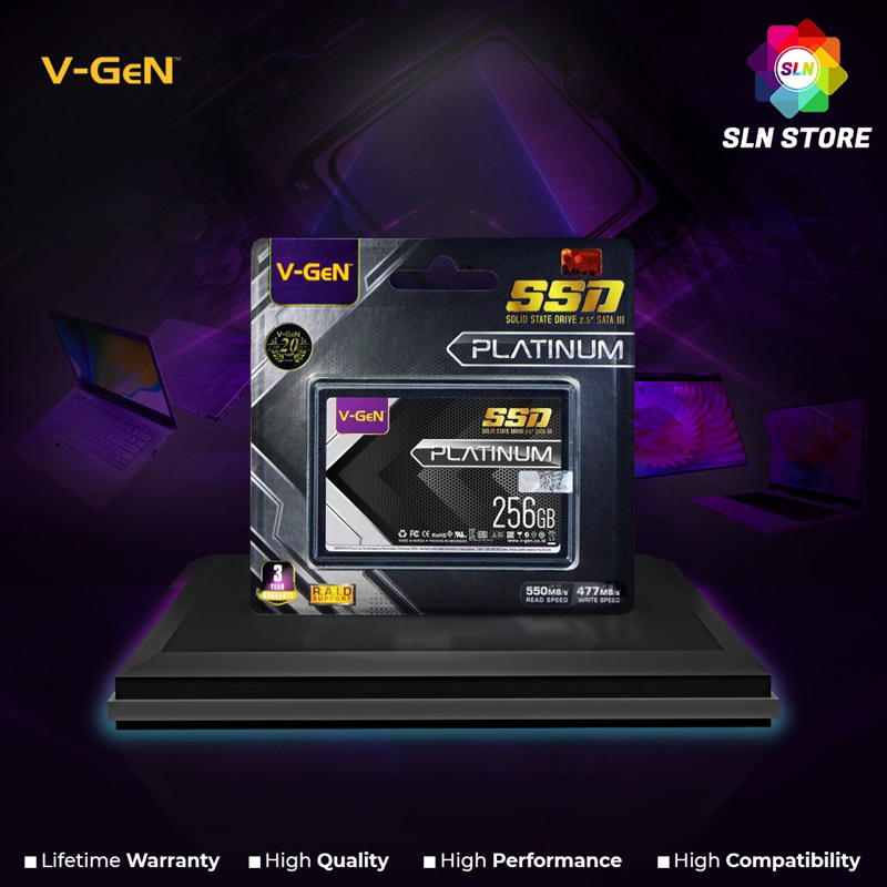 SSD 256GB V-GeN Platinum 2,5&quot; 240GB SATA6Gbps Solid State Drive Vgen RESCUE 240GB ORIGINAL