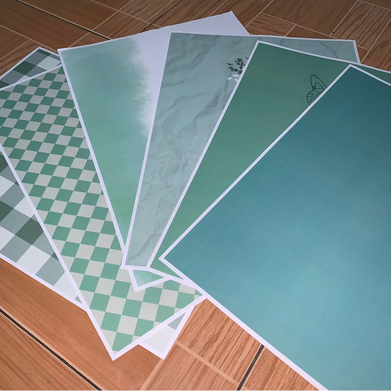 

8 Lembar Sampul Buku Aesthetic A5 & B5 Korean Book Cover Dvns Project