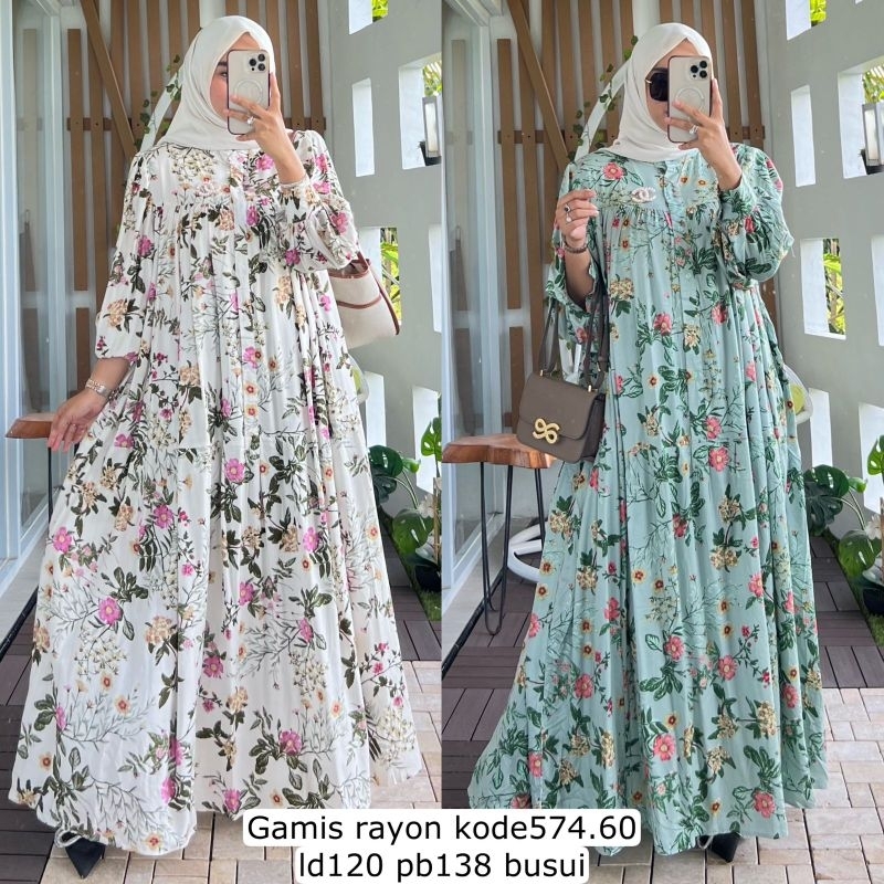 gamis rayon kode 574.60 by alvaro collection busui friendly