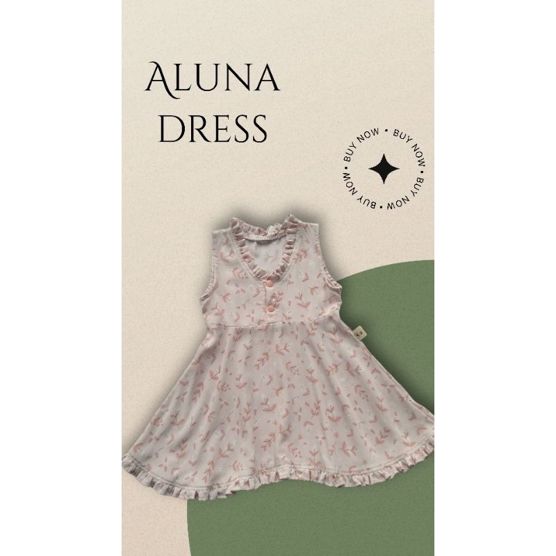 2-3tahun| Dres anak korea | dress elegan  - aluna dress