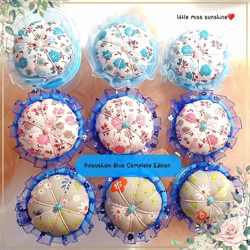 ☀️ Little Pumpkin Pin Cushion Pincushion isi Jarum pentul isi 100pcs+1 set peniti isi 10pcs Pastel Macaron Color Warna Soft Lembut Bantalan Pink Green Hijau Blue Biru Wadah Jarum Jahit Menjahit Cute Small Mini cupcake Grosir Termurah Little Miss Sunshine