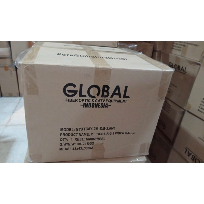 Global 2core fig8 diameter 3,6mili panjang 1km + jellytube