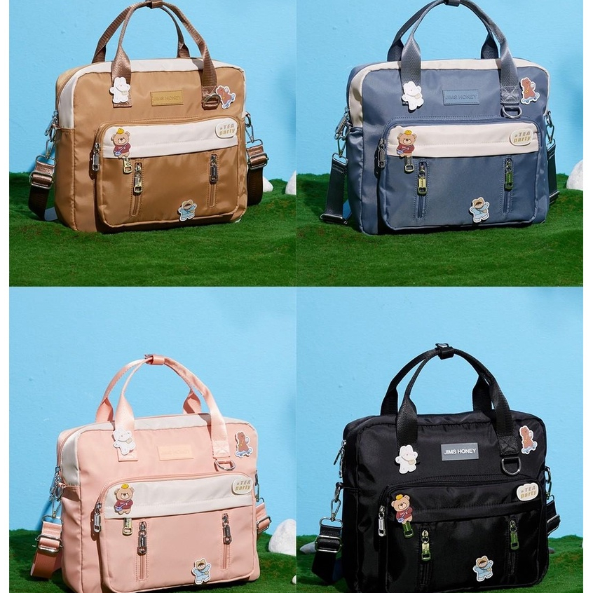 Jims Honey Winnie Backpack Tas Laptop Ransel Punggung Pria dan Wanita Unisex