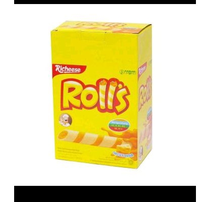 

Richeese Nabati Rolls Wafer Keju ( 8gram/ isi 20pcs )