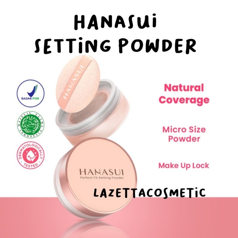 Hanasui Perfect Fit Setting Powder | Hanasui Loose Powder | Bedak Tabur Hanasui