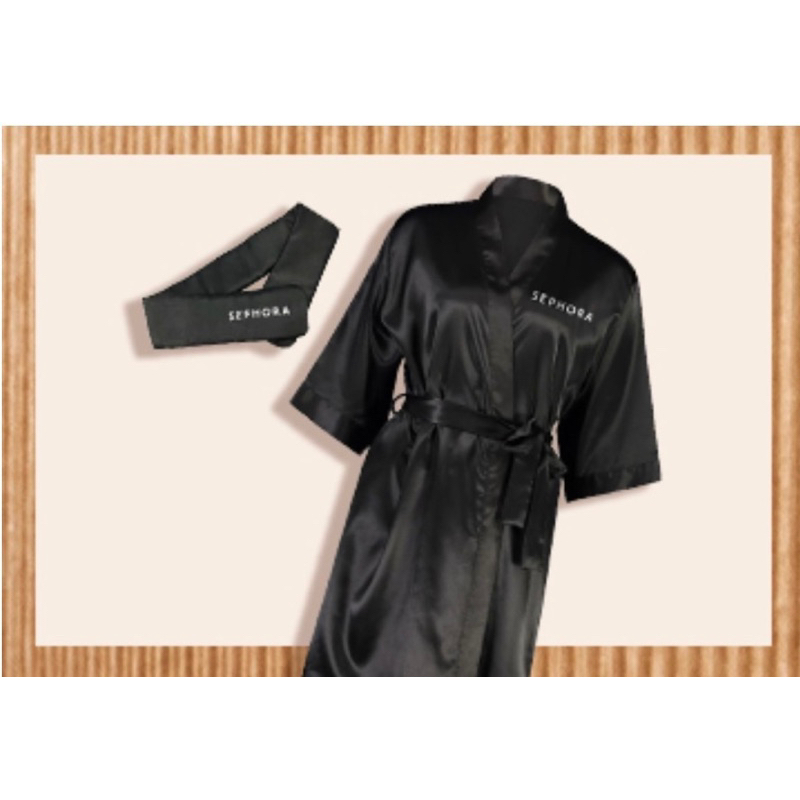 Sephora Satin Robe and Headband