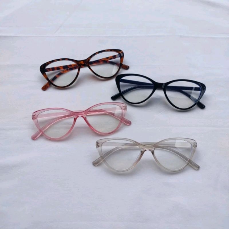 KACAMATA ANTIRADIASI/ KACAMATA BENING CAT EYE/ KACAMATA FASHION