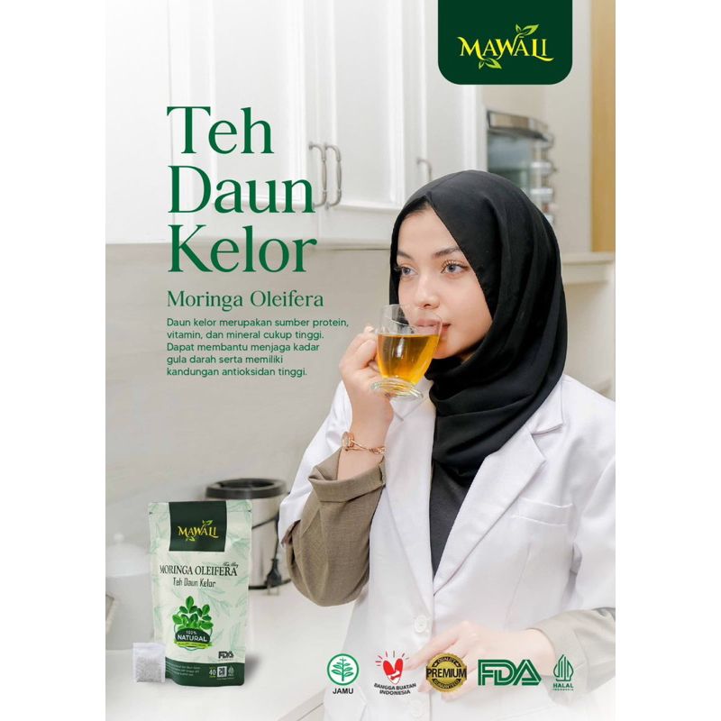 

Teh herbal untuk asam urat Moringa Daun Kelor