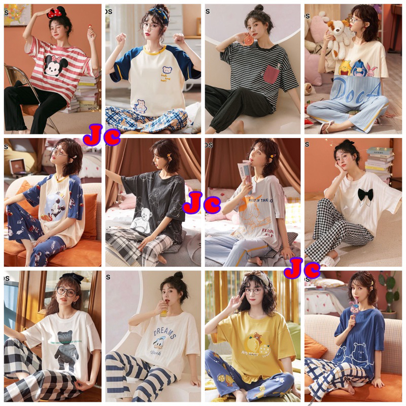 JC- Stelan Premium Import CP / Stelan piyama wanita Import / Piyama wanita Import Murah