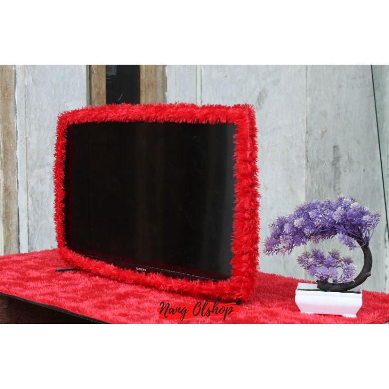 Bando Tv Led Untuk Tv Uk 14-32 inch Bulu Rasfur Lembut/ Cover Bando Tv Led 14-32 inch Bulu Rasfur Murah COD