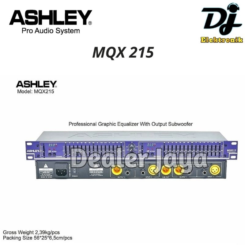 Equalizer/ Equaliser Ashley MQX 215 / MQX215