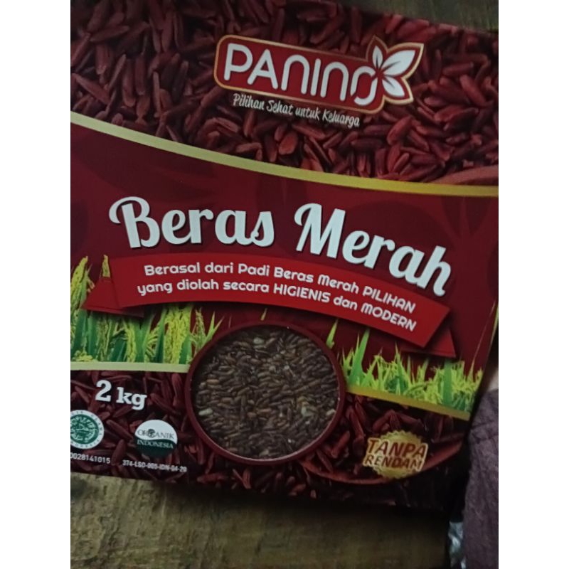 

Beras Merah Organik Panino Kemasan Isi 2 KG