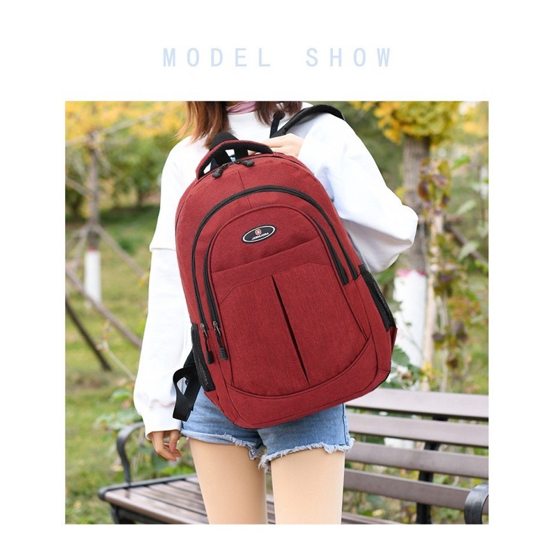 Tas ransel pria Denim tas sekolah anak ransel laptop backpack pria tas kerja polos simple tas Denim simple tas ransel korea