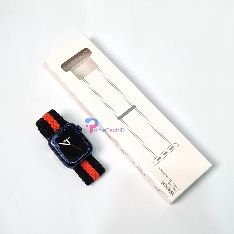 Strap untuk iWatch IWO HW 41 49 45 42 44 38 40mm Tali Jam Tangan Strap Braided Buckle Nylon New Sport Band iwatch series 1 2 3 4 5 6 SE 7 8 9 ULTRA