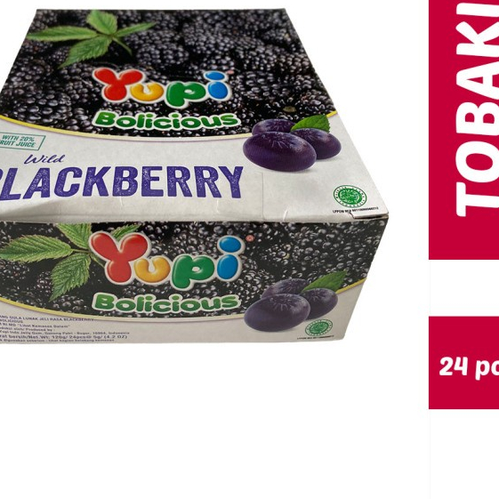 

Permen Yupi Bolicious Blackberry Box Isi 24Pcs 24 Pcs / Yupi Bolicious Blackberry Box / Yupi Bolicious box isi 24 pcs