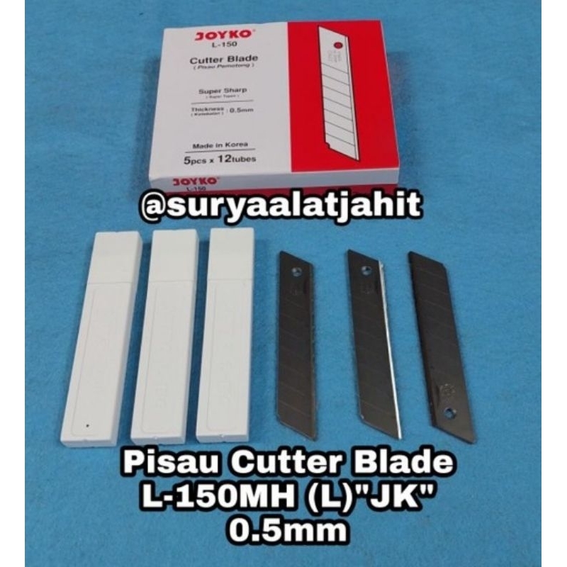 Pisau Cutter Blade L-150MH JK 0.5mm 1ktk@5pcs =rp.6.000/5pcs