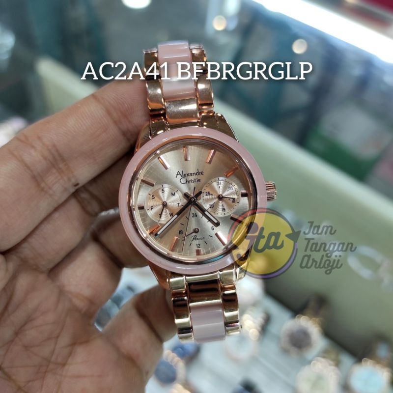 New Alexandre Christie Wanita AC2A41 Lite Purple Jam Tangan Cewek AC 2A41 BFBRGRGLP