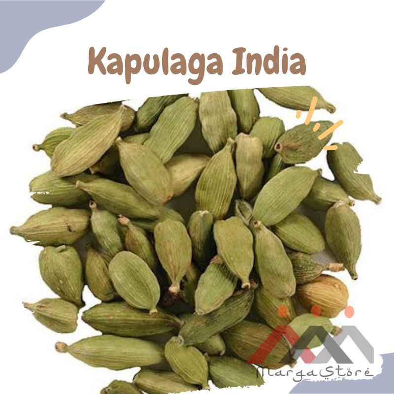 

Kapulaga India 100gr Kapulaga Hijau Whole Green Cardamom
