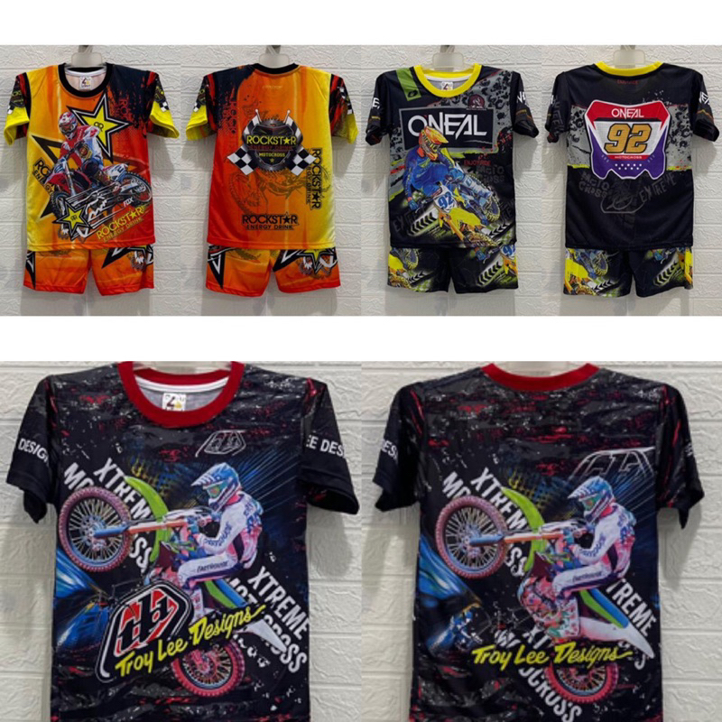 Setelan anak motor cross / motor balap motocross printing