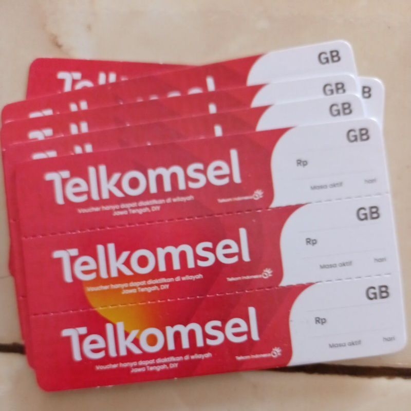 Kertas Voucher Kosong Telkomsel Jawa Timur (Jatim)
