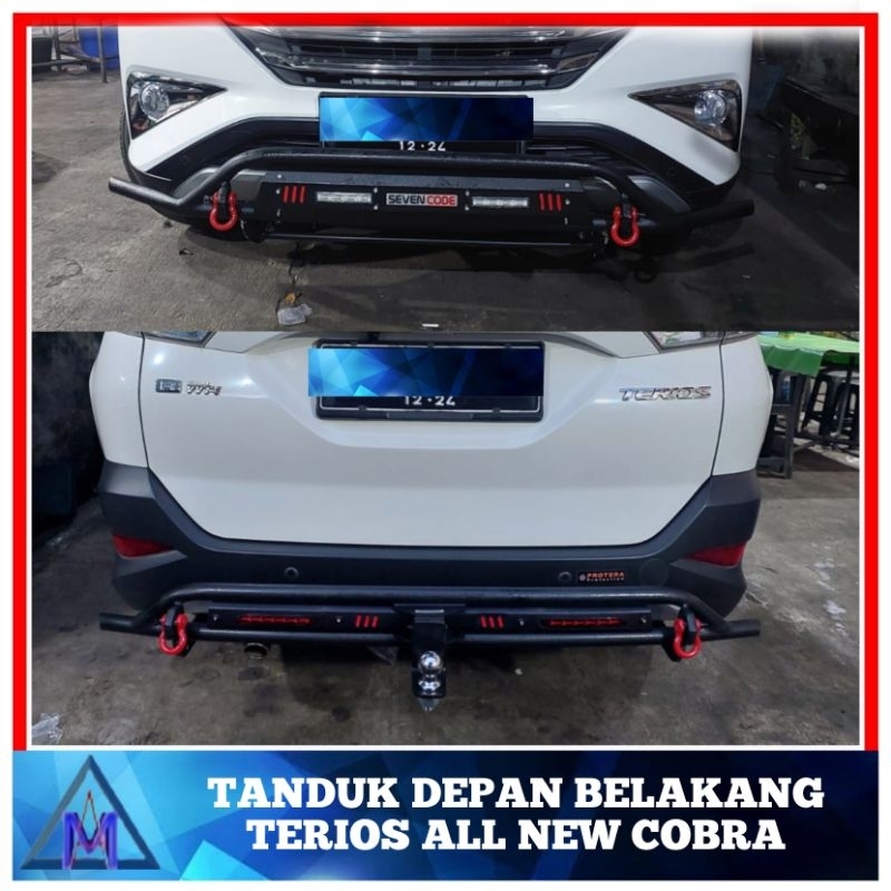 Paket Tanduk Depan Belakang Terios All New Model Cobra Bumper Depan Belakang Terios All New Cobra Be