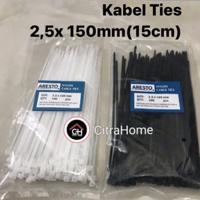 

Kabel Ties Aresto 2,5 x 150mm isi 100pcs