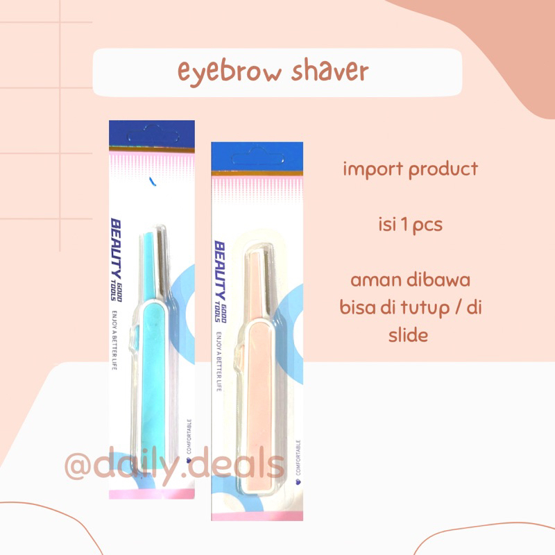 [032] EYEBROW SHAVER SLIDE PREMIUM QUALITY, PENCUKUR ALIS COCOK UNTUK TRAVELLING