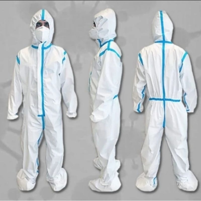 APD HAZMAT COVERALL MICROPORUS 70 GSM KEMENKES