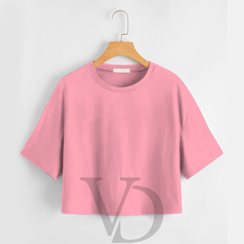 Crop top tshirt / atasan wanita crop / baju crop oversize jumbo / kaos oversize