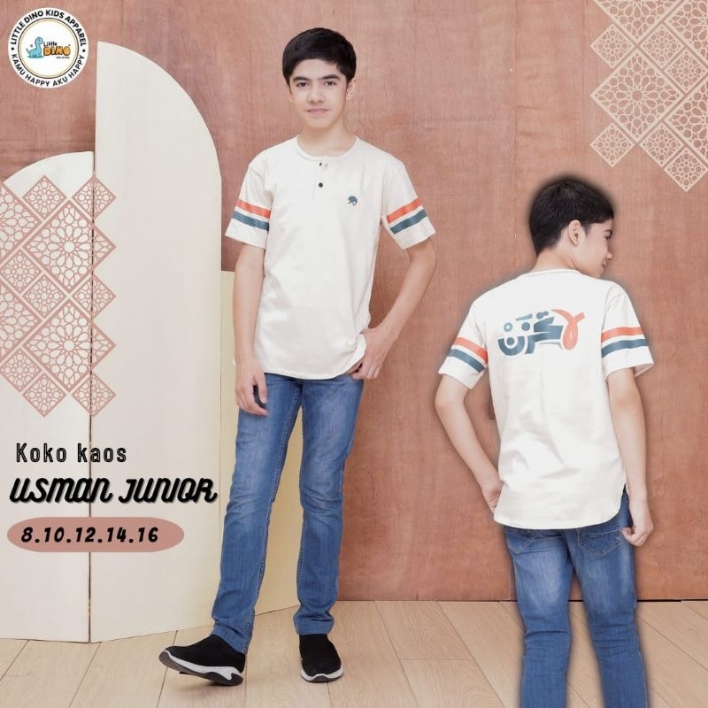 Kaos Koko Anak dan Remaja Muslim Combat Little Dino Kaos 24s Premium Lengan Pendek