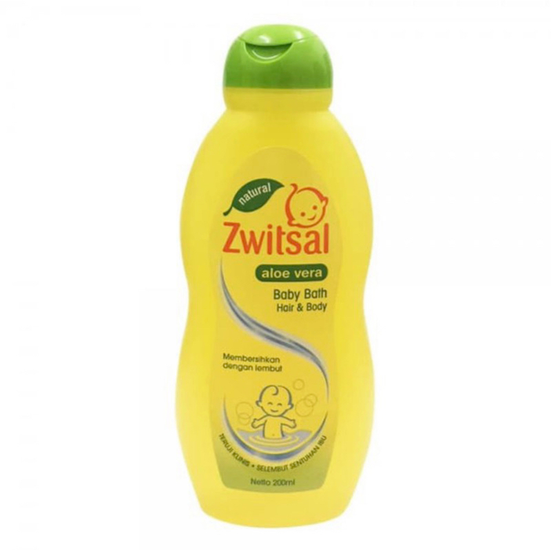 Zwitsal Natural Alow Vera Baby bath Hair &amp; body 200 ml