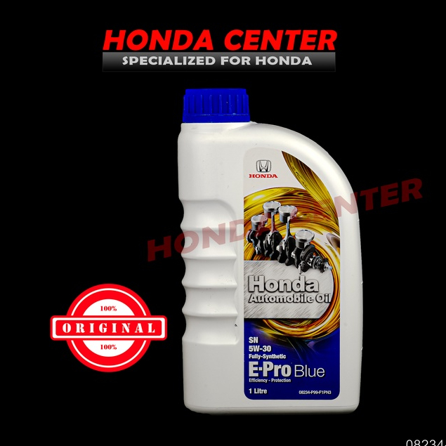 oli oil mesin mobil honda e-pro blue sn 5w-30 1L full syintetic 100% original honda