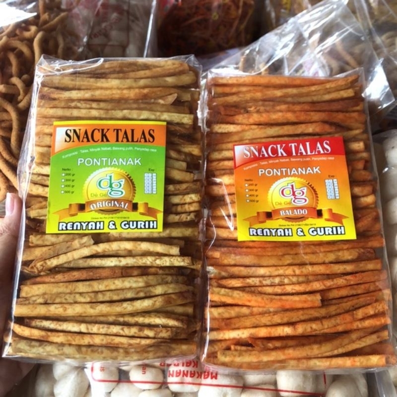 

Snack talas tersedia rasa original n balado Rasanya renyah n gurih
