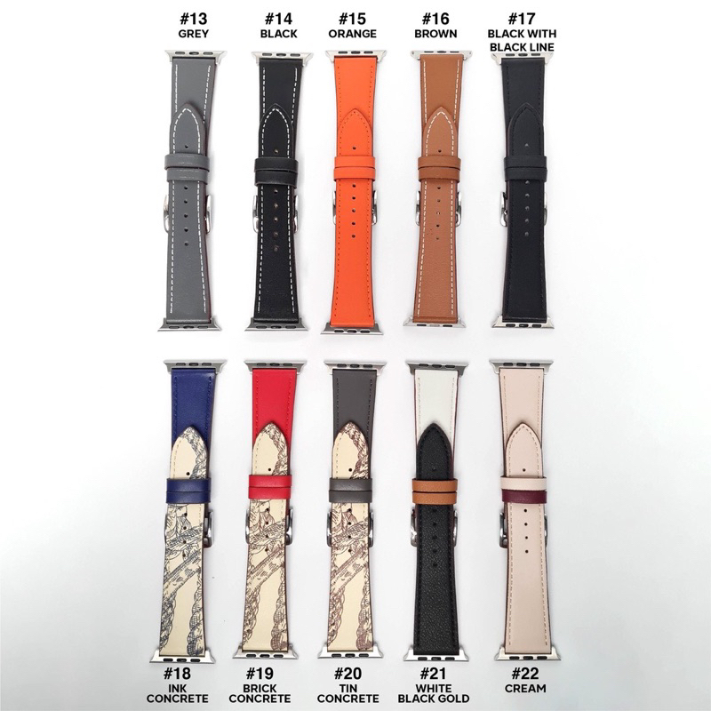 Strap B untuk Apple Watch IWO HW 38 40 42 44 41 45 49mm Tali Jam Tangan Strap KULIT PREMIUM leather loop iwatch series 9 ULTRA 8 7 SE 6