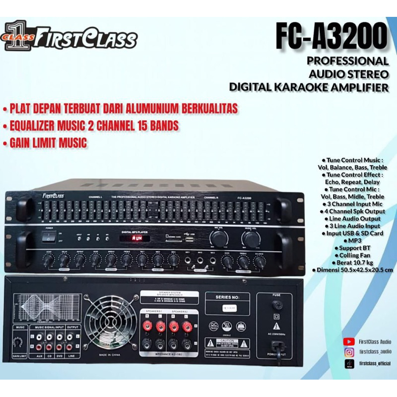 Amplifier Firstclass FC A3200 Original Ampli FIRSTCLASS FC A 3200